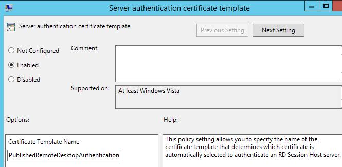 Computer Configuration > Policies > Windows Settings > Security Settings > Public Key Policies o Certificate Services Client - Auto-Enrollment Configuration Model: Enabled Select - Renew expired