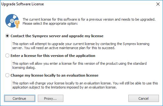 Licensing 5 To connect through your default proxy server using your Windows logon credentials, check the Connect through the proxy server specified in Internet Explorer checkbox.