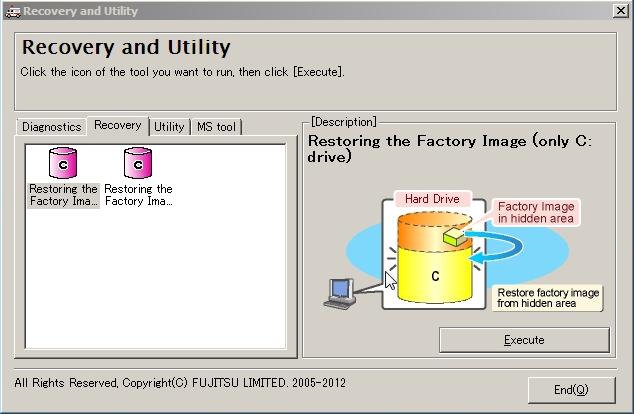 Running Recovery and Utility from the Bootable Disc Note: If your system does not have an internal writable DVD drive, connect your system to an external drive.