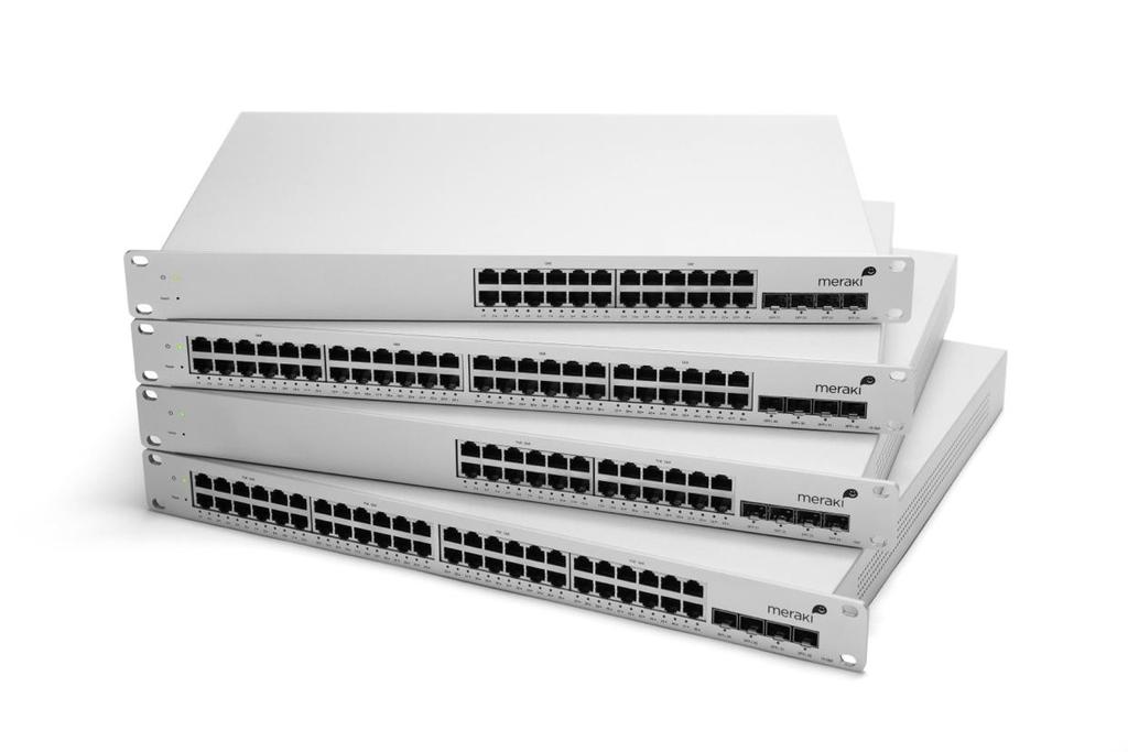 MS access switches Feature highlights Voice and video QoS Layer 7 app visibility Virtual stacking PoE / PoE + on all ports Enterprise security Layer 2/3 Gigabit switches in 24 and 48 port