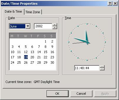 Click on the appropriate date or use the controls to change the month or year.
