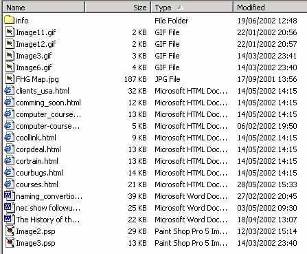 PAGE 54 - ECDL MODULE 2 (USING WINDOWS 2000) - MANUAL To count files of a specific type in a folder (which DOES NOT contain subfolders) Open the Windows Explorer program and within the left section