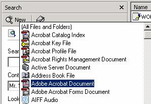 PAGE 72 - ECDL MODULE 2 (USING WINDOWS 2000) - MANUAL If necessary, change the Look in section of the dialog box to search either a specified folder or the whole disk, and then click