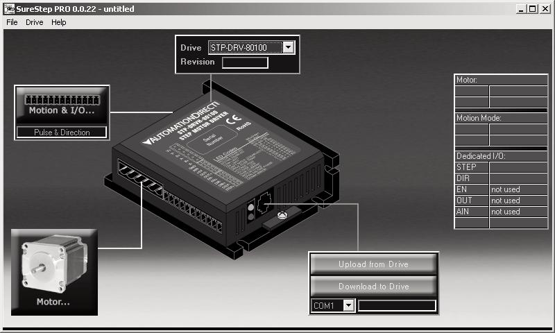SureStep Pro Software The SureStep advanced drives STP-DV-4850 & -80100 are configured using SureStep Pro configuration software, which is included on CD with the drive.