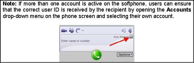 - 11 - Receiving calls When a call is received by the UC Client, a number of things will occur.