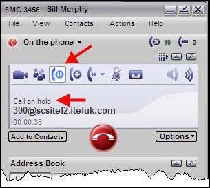 - 12 - When a call is on hold, it is possible to make a second call by pressing the Start another call button.
