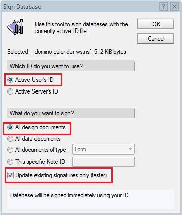 Administration 9. Select the Update existing signatures only (faster) check box. 10. Click OK. The system displays the 1 database processed - 0 errors message.