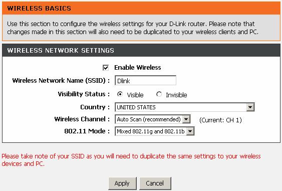 through access points which bridge network traffic to wired LAN. Choose Setup > Wireless Settings. The Wireless Settings page shown in the right figure appears.
