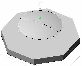 VISI Modelling Intermediate 2.6 Erase the lower portion of the sphere. Delete Elements Pick the lower part of sphere near an isoparametric line.