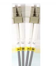 OM1 62.5/125 Duplex Fibre Optic Patch Cords OM1 multimode patch cords are used in legacy 1000Base networks common in LAN applications.