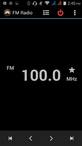 3.9 FM Radio On the main screen, tap into the application, and then click to enter the radio.