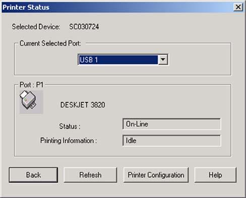 Printer Status. This option allows you to view the printer status, and set port and printer parameters. If you click this option, a Verify Password screen will appear, as shown in Figure 8-11.
