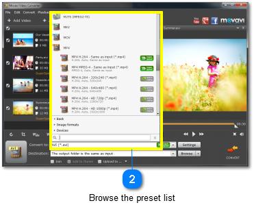 That way, you can simply select a preset instead of manually choosing the media properties every time.