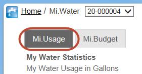To View Your Budget in Mi.Usage 1. Navigate to the Mi.