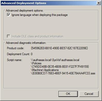 If you do not select this check box, the package will be installed only on OS with package s language.
