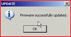 - When the firmware is restarted, click Ok. - Check the new version and click "Ok". - The NDI450 software will restart automatically.