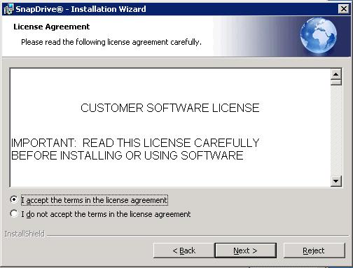 2. In the License Agreement window (Figure 17), accept the terms of the license