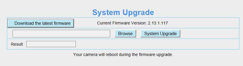 Your current firmware version will be displayed on your screen.
