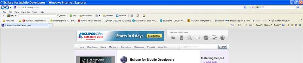 Start Eclipse, then select Help > Install