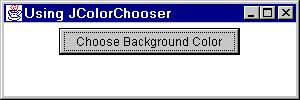 JColorChooser: Example Code Button that