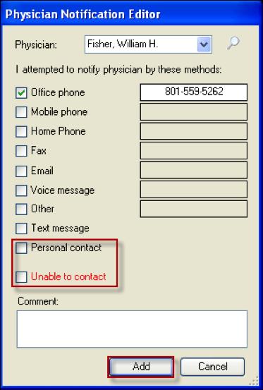 Select OK once you have selected the Physician. 8.