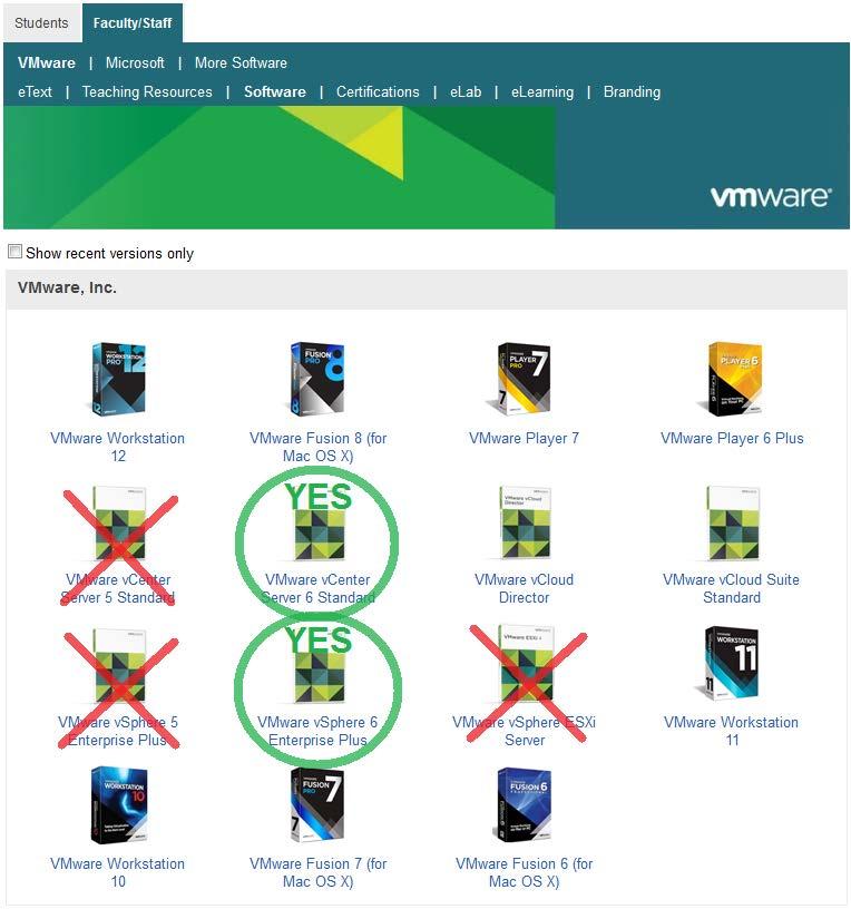 Click on VMware vsphere 6 Enterprise Plus.