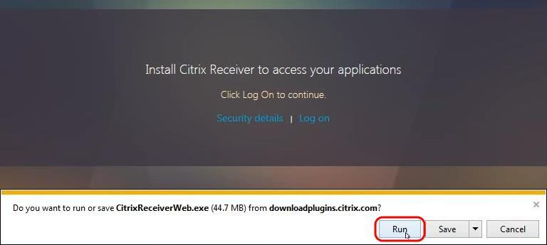Once you have successfully authenticated and set up your PIN, Application Viewer will attempt to detect an installed Citrix client. 2.