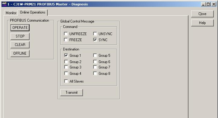 Operating the Network Section 6-6 6-6-2 Changing PROFIBUS Mode of the Master Unit PROFIBUS DP Network Modes Normal Operating Modes Changing the Mode from the CS1/CJ1W-PRM21 Master DTM The PROFIBUS