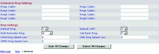 CWCID Setting. Select whether you want to enable caller ID for call waiting, yes or no. The default is yes. Dist Ring Setting. Select whether you want to use the distinctive ring feature, yes or no.