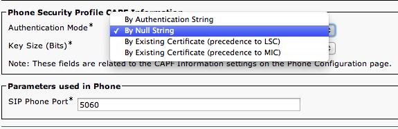 Supports two authentication modes by NULL string by Authentication string Encrypted mode is