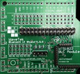 Module programming adapter (Order code: WT51822 EVA) WaveTek WT51822 EVA Module adapter board provides full access to all I/O pin from the
