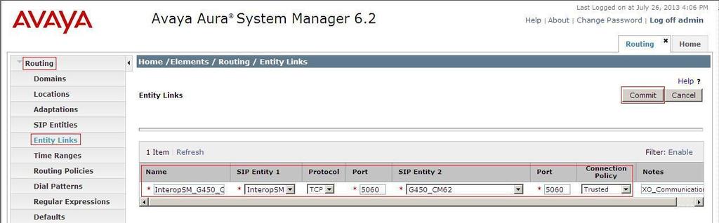 Port: Port number on which the other system receives SIP requests from the Session Manager.