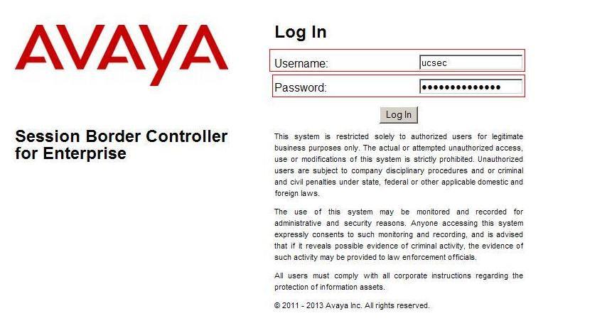 7. Configure Avaya Session Border Controller for Enterprise This section describes the configuration of the Avaya SBCE necessary for interoperability with the Session Manager and XO Communications