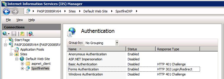 Install Spotfire Web Player Configuring Authentication on IIS 7 and IIS 8 1 Click Start > Administrative Tools > Internet Information Services (IIS) Manager.