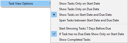 You will be able to see your assigned tasks on the top of the specific Start Day or Due Day.