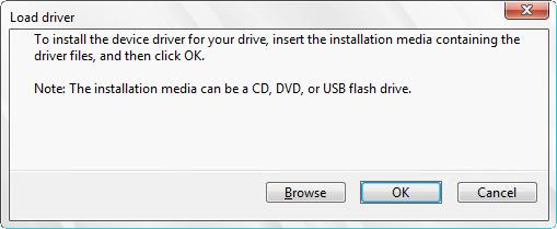 Install a Third-Party Disk Driver The Load