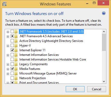 Installing Additional Features The Turn Windows