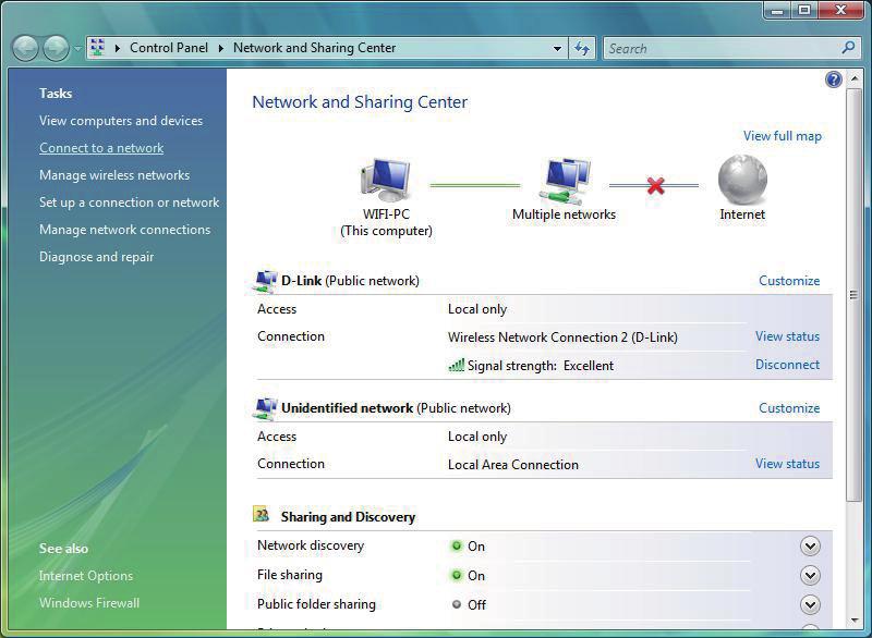 Section 5 - Connecting to a Wireless Network Connect to a Wireless Network Using Windows Vista Windows Vista users may use the convenient, built-in wireless utility.