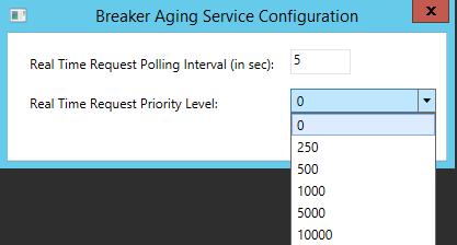 Circuit Breaker Aging Guide Circuit Breaker Aging Configuration Tool NOTE: If you have already setup the Telvent Weather Data Import Service and have used UNIT ID = 1, then you must input a unit ID
