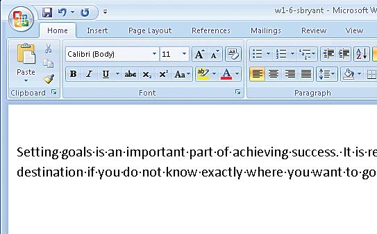 To erase a change you have just made to a document, click the Undo button.