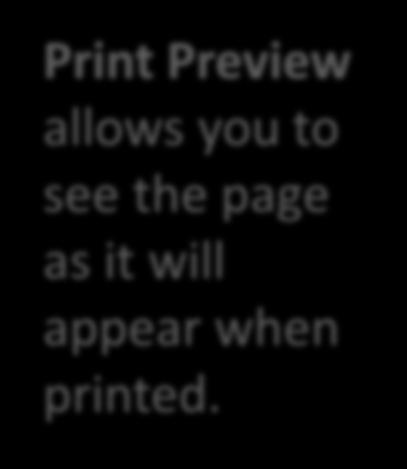 appear when printed.