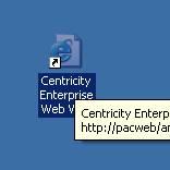 4. Open a new Internet Explorer window and enter the following web address http://pacweb/ami/ in the web address bar or use your existing PACS Web IE shortcut icon saved on your desktop as seen in