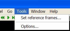 Breeze menus Breeze User Guide Tools menu commands The Tools menu offers the following commands. "Set reference frames.