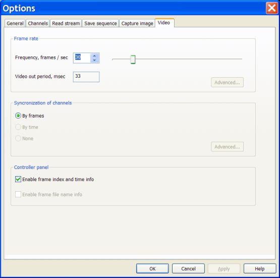 Options dialogs Breeze User Guide "Video" options dialog box This dialog allows you to specify parameters of Breeze during playing a video.
