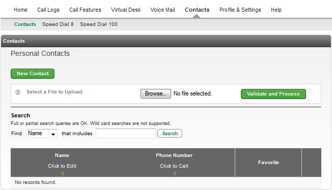Contacts Contacts allows you to save frequently used contacts to your portal for quick access. Contacts can be added one at a time, or via bulk upload.