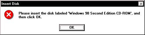 5. Windows 98 SE: Windows will display the location of the driver (Figure 6). The drive letter may vary.