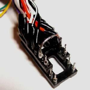 1. Attch a bare wire between pins 6 and 9. 2. Attach ground wire (the bare wire from the cable) to the wire in # 1. Step 6: LED socket 1.