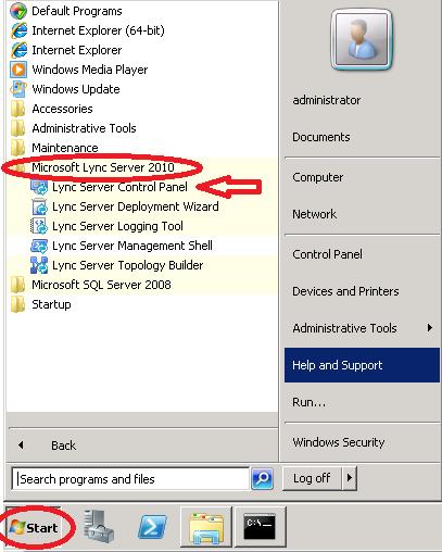 6 Federation for Lync 2010 To initiate federation between your Lync Server 2010 and the PGi Virtual Meeting Room service please follow these steps: 1 Login to the Lync Front End Server and open the