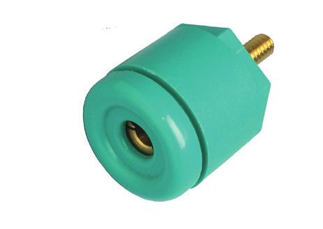 diameter, copper alloy plug #10 cable 3.82 (97) PVC insulating boot (green) max. 0.50 (12.7) Alligator clip 1.20 (30.