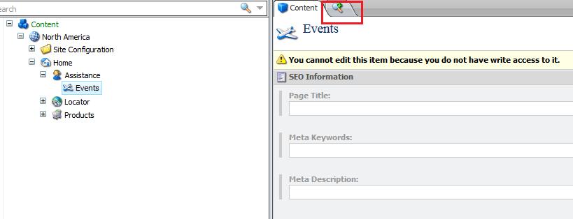 Step 4: Your new event is set up in Sitecore, and you can begin to edit the event fields with the instructions below.